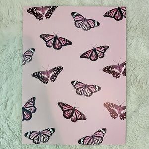 12 x 16 Pink Butterfly Wall Print
